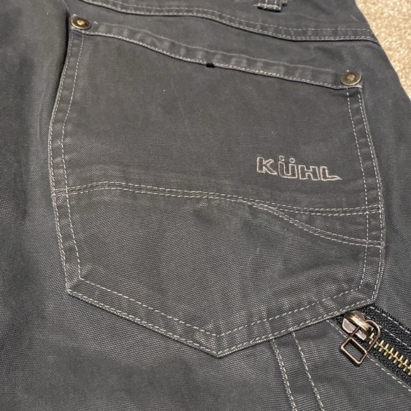 KUHL 'The Law' Vintage Patinadye Full Style Canvas Pants Carbon W34 x L34 TALL - Picture 8 of 12